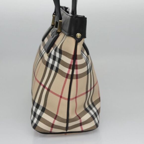 Burberry Nova Check Beige Canvas Tote Bag (Pre-Owned) - Picture 3 of 16